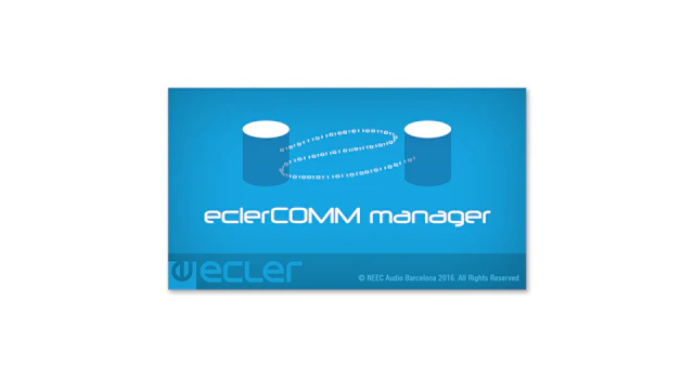 Ecler EclerCOMM Manager